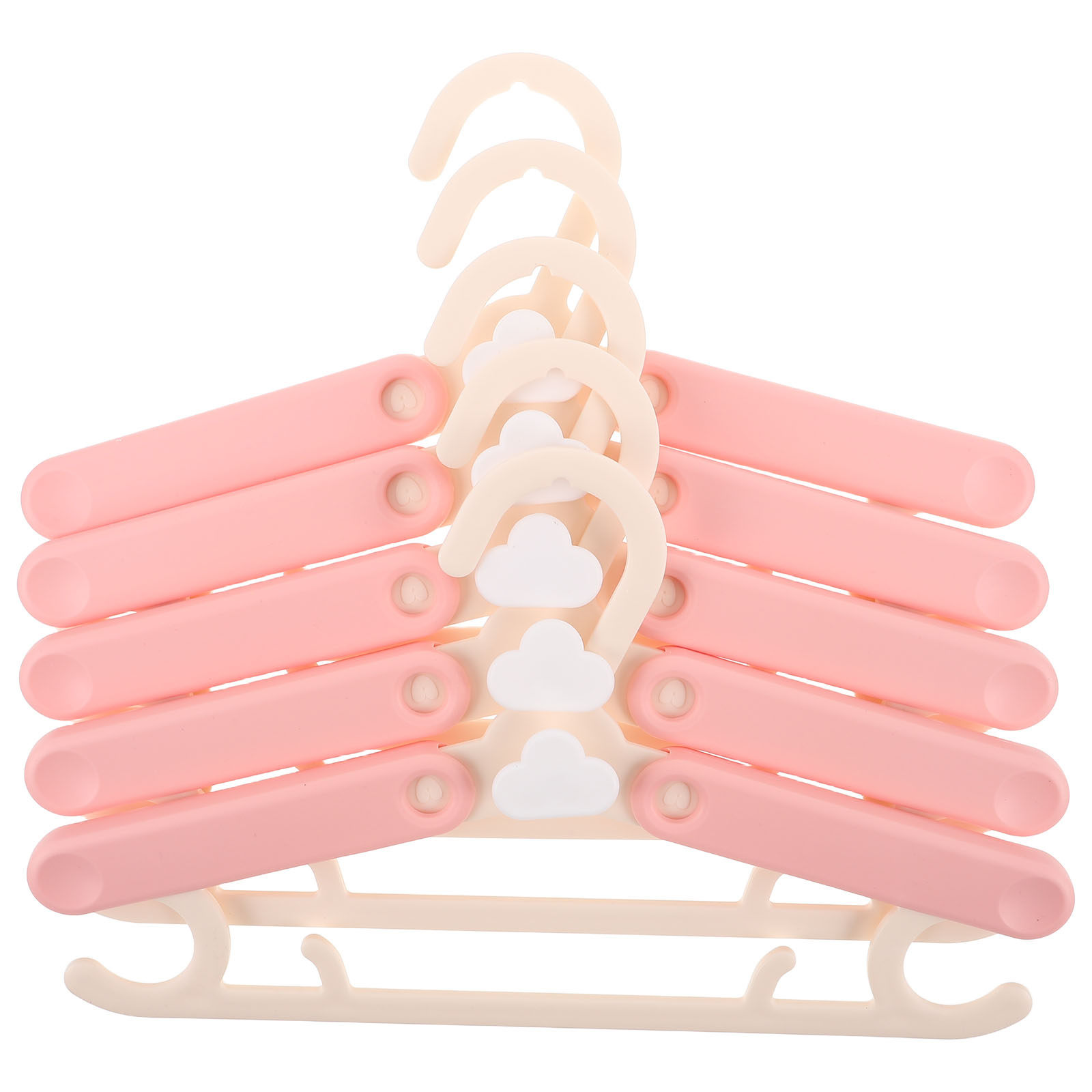 Closet Organizer Baby - 5Pcs Kids Plastic Adjustable Hangers Telescopic