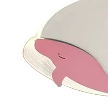 Baby Nursery Pink - Kids Room Ceiling Light Whale Dolphin
