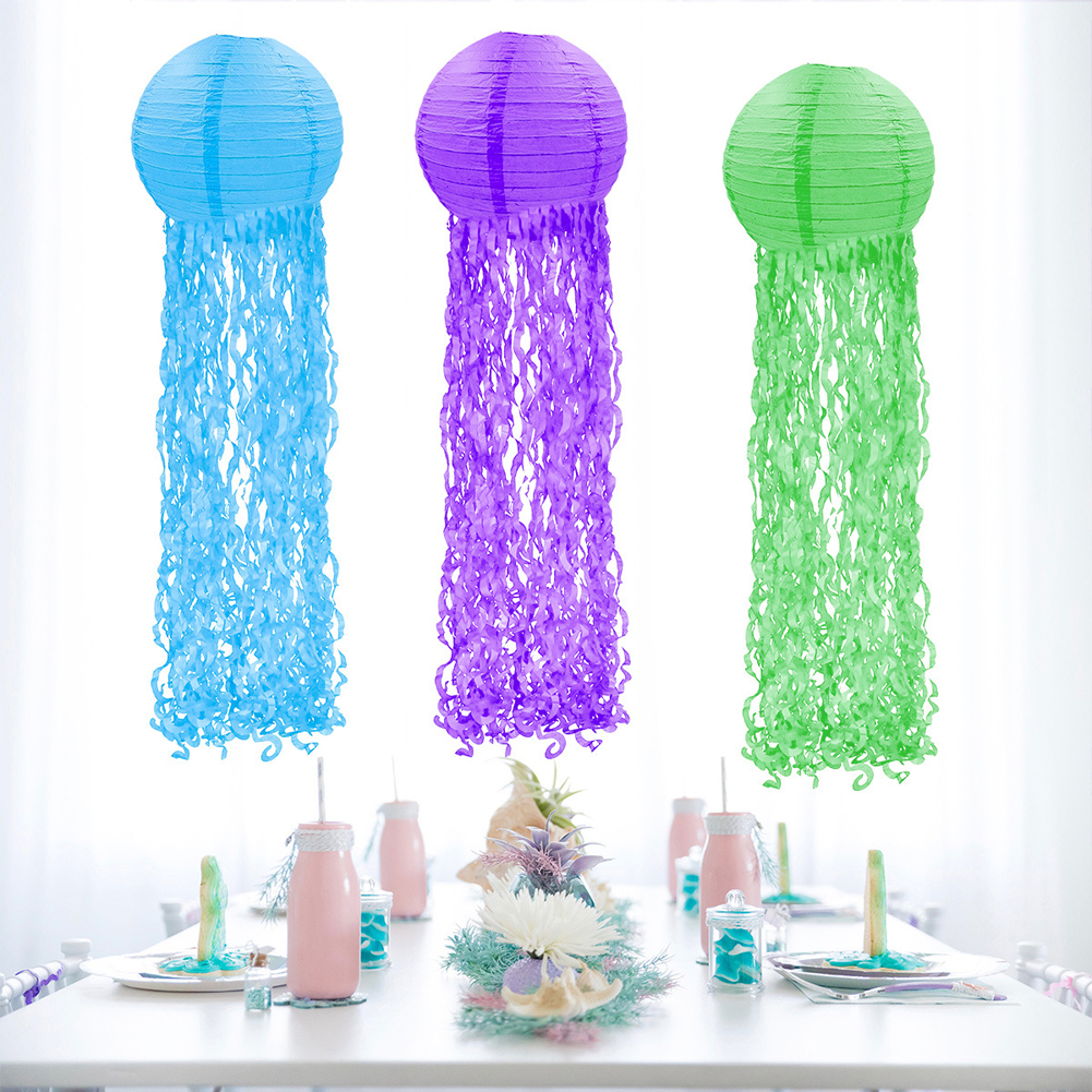 4-Pack Jellyfish Paper Lantern - đánh giá và giá Baby Nursery Ocean Theme