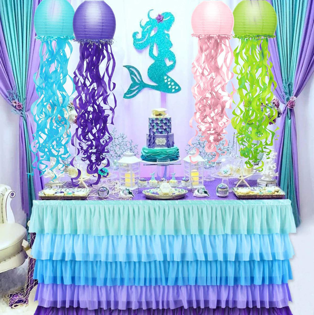 4-Pack Jellyfish Paper Lantern - đánh giá và giá Baby Nursery Ocean Theme