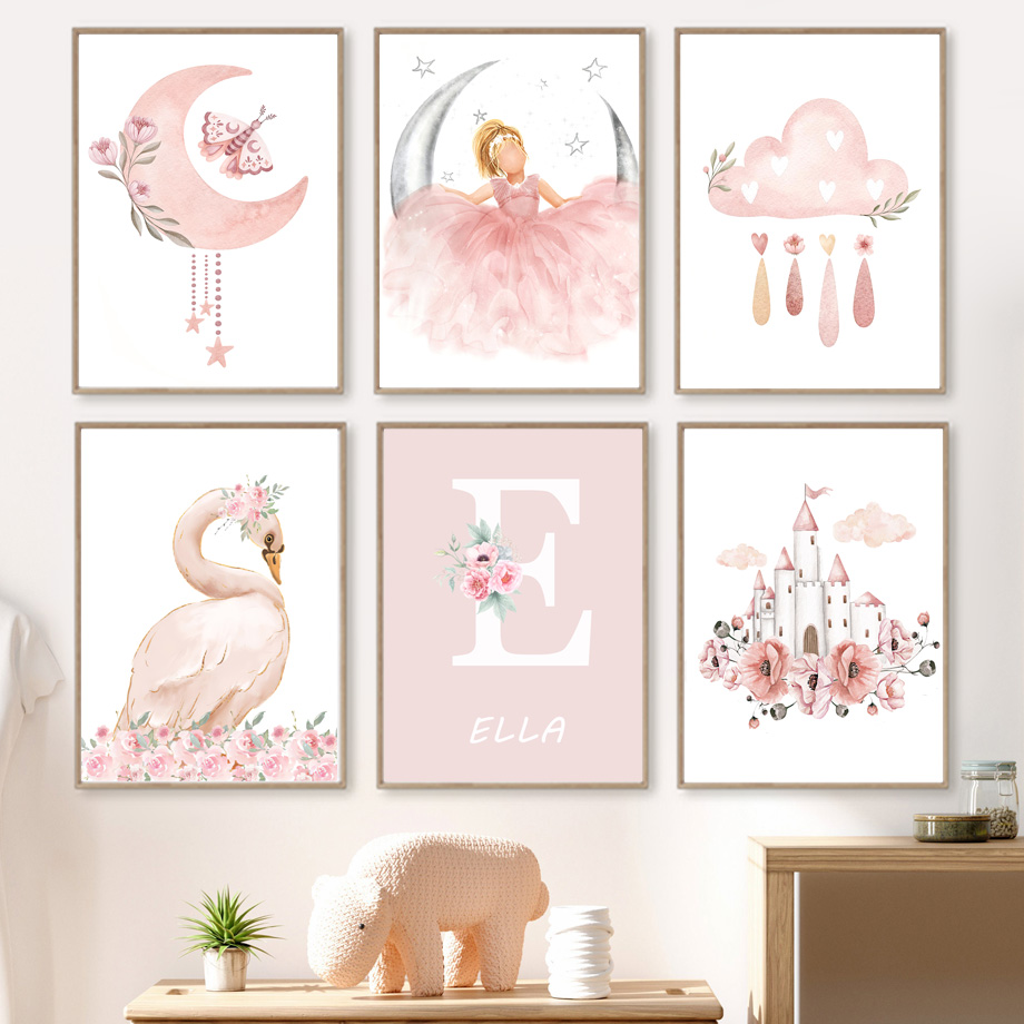 Pink Angel Girl Sun Moon Cloud - đánh giá và giá Baby Nursery Ornaments