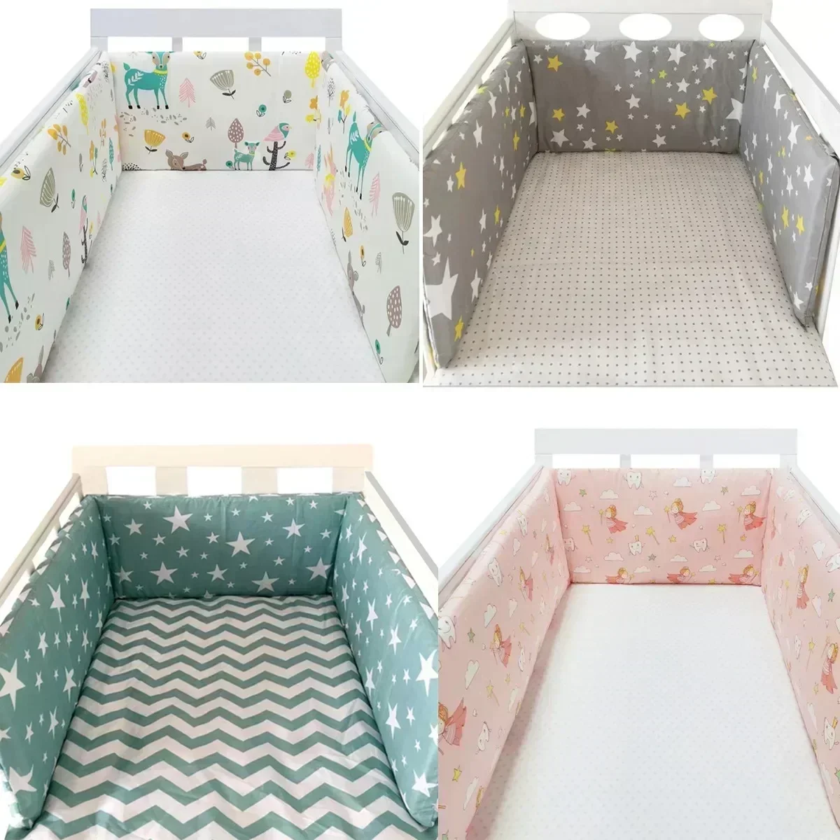Baby Bed Bumpers Infant Cotton - đánh giá và giá Baby Nursery Cushion