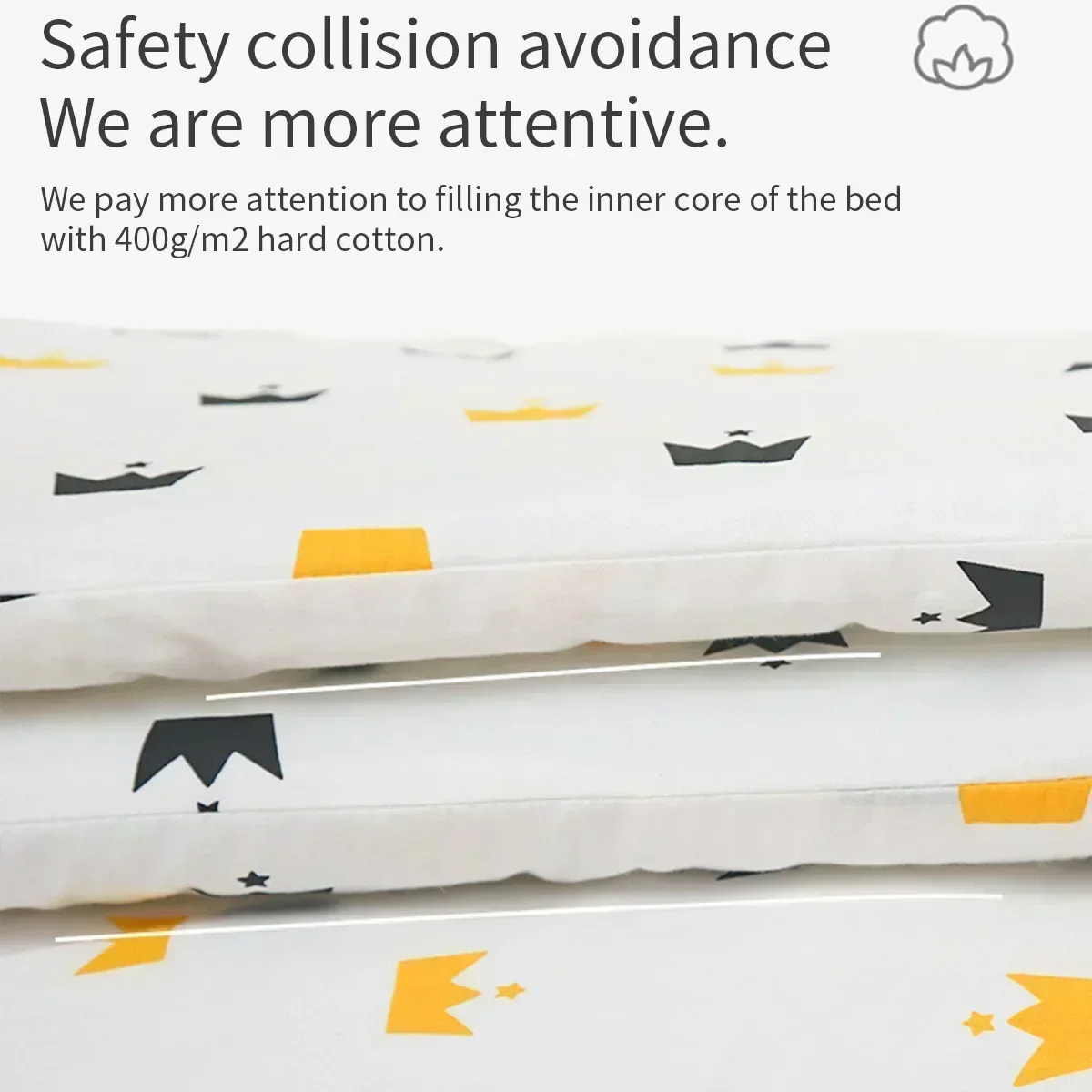 Baby Bed Bumpers Infant Cotton - đánh giá và giá Baby Nursery Cushion