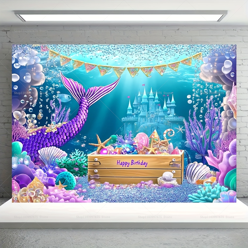 Mermaid Party Backdrops Childr - đánh giá và giá Baby Food Processor