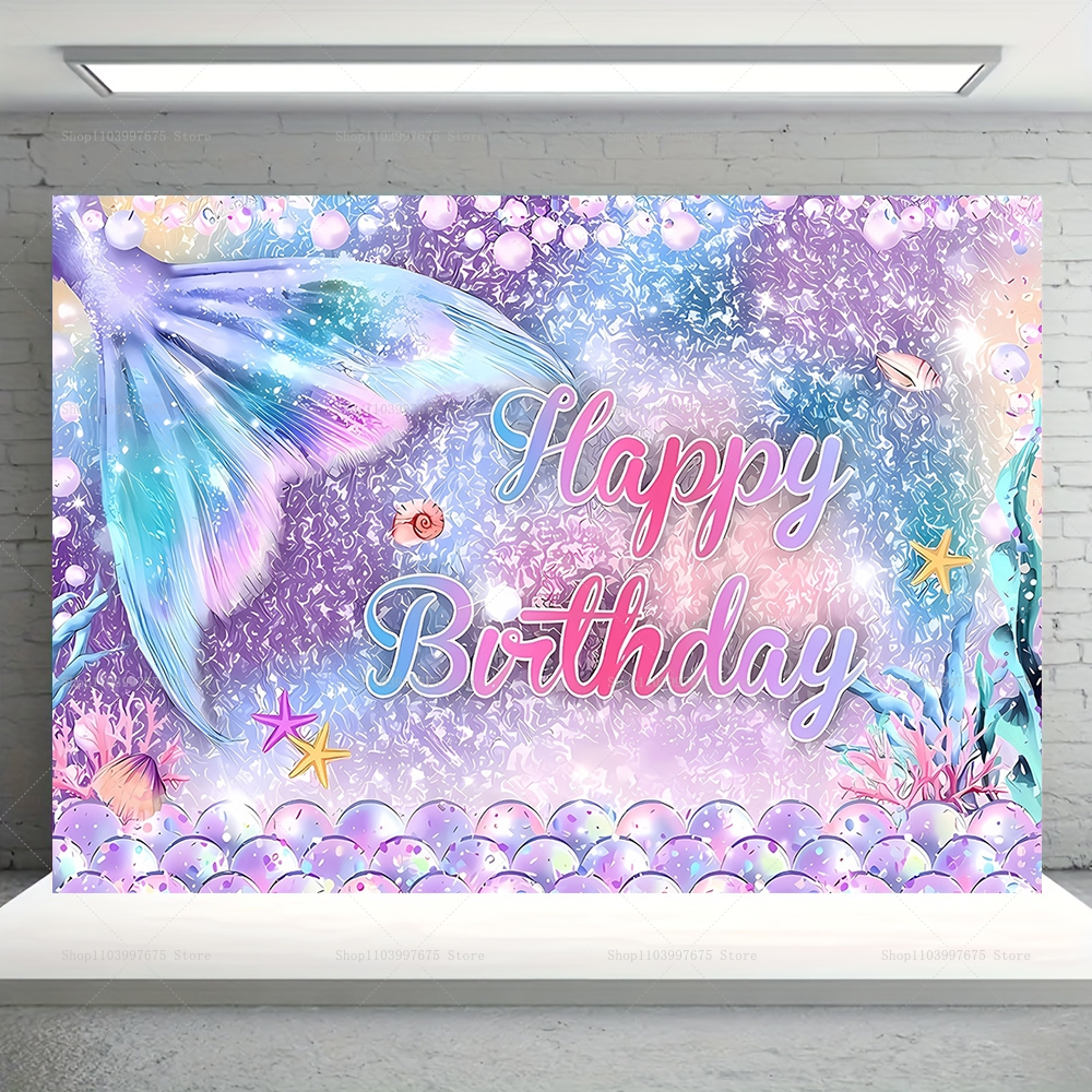 Mermaid Party Backdrops Childr - đánh giá và giá Baby Food Processor
