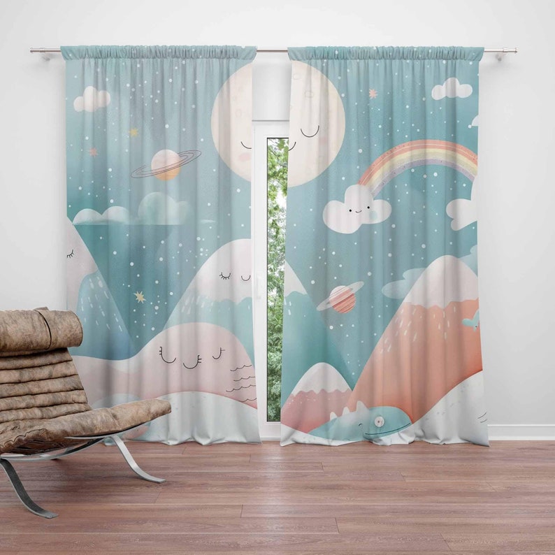 Mountain Rainbow Baby Nursery  - đánh giá và giá Baby Nursery Blackout Curtains
