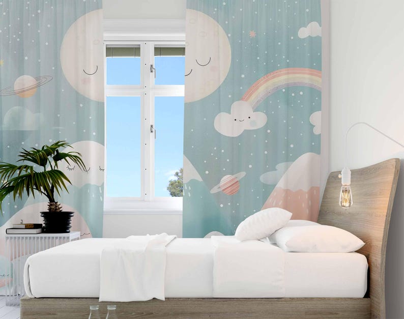 Mountain Rainbow Baby Nursery  - đánh giá và giá Baby Nursery Blackout Curtains