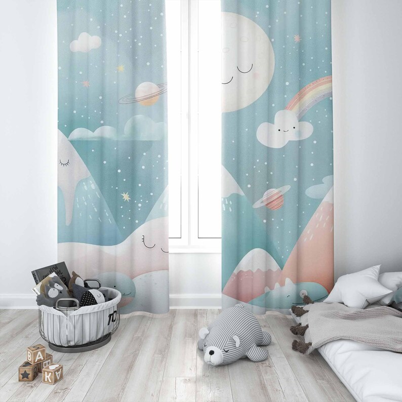 Mountain Rainbow Baby Nursery  - đánh giá và giá Baby Nursery Blackout Curtains