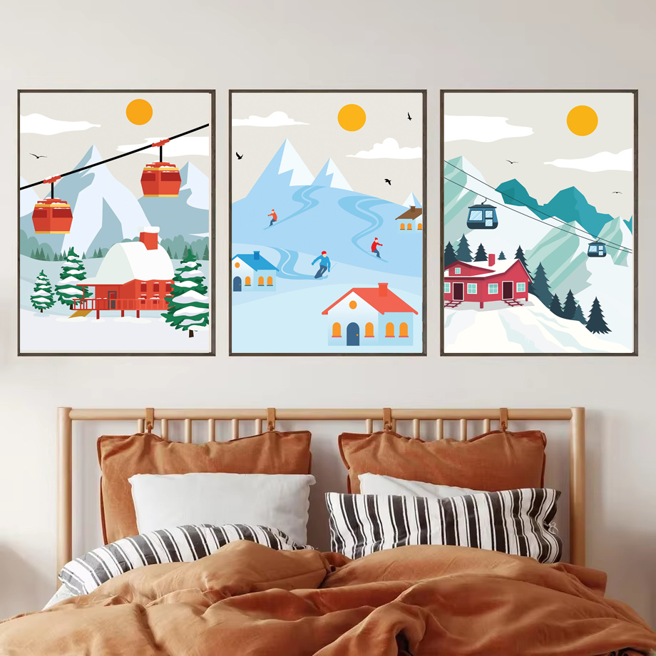 Minimalist Snow Mountain Canva - đánh giá và giá Baby Nursery Themes Girl