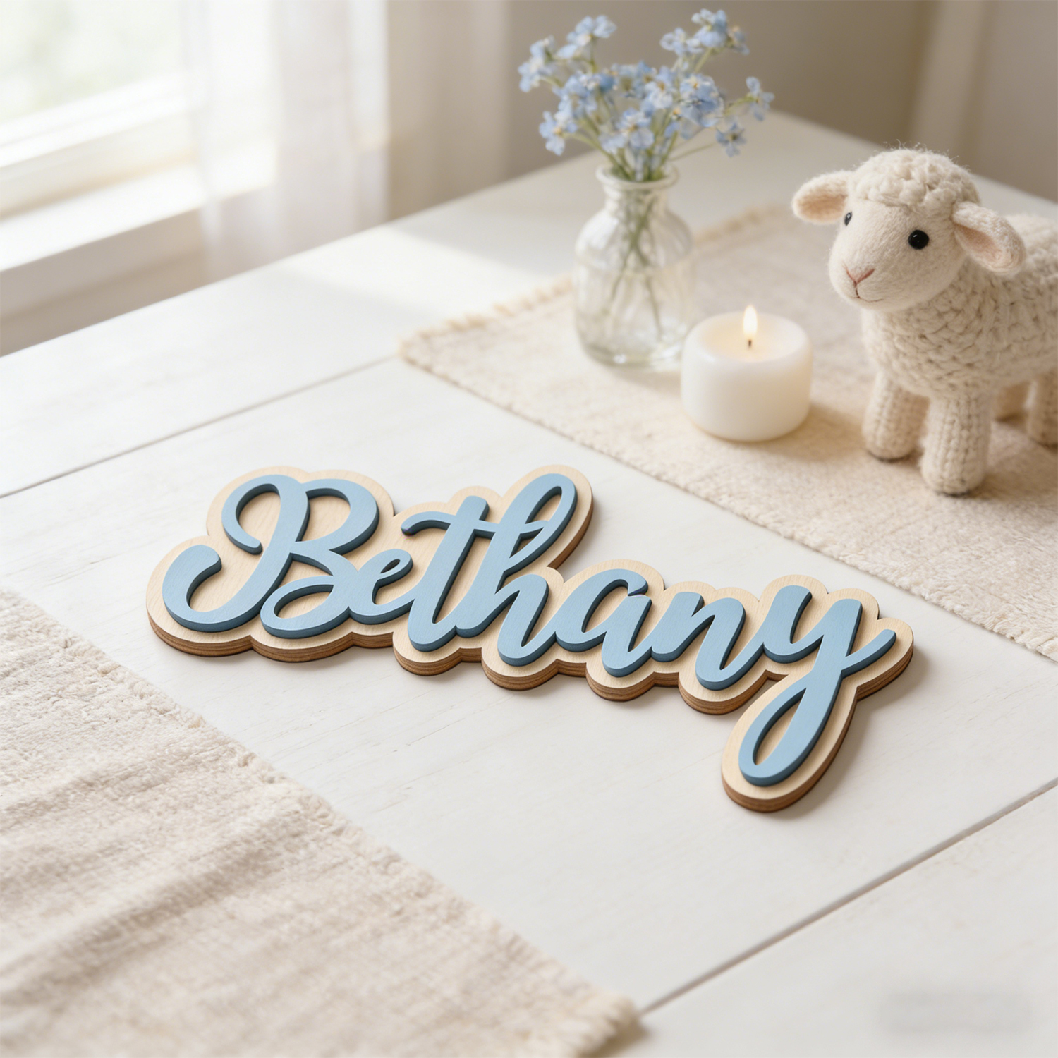 1 Personalized Double-layer Wo - đánh giá và giá Baby Nursery Ornaments