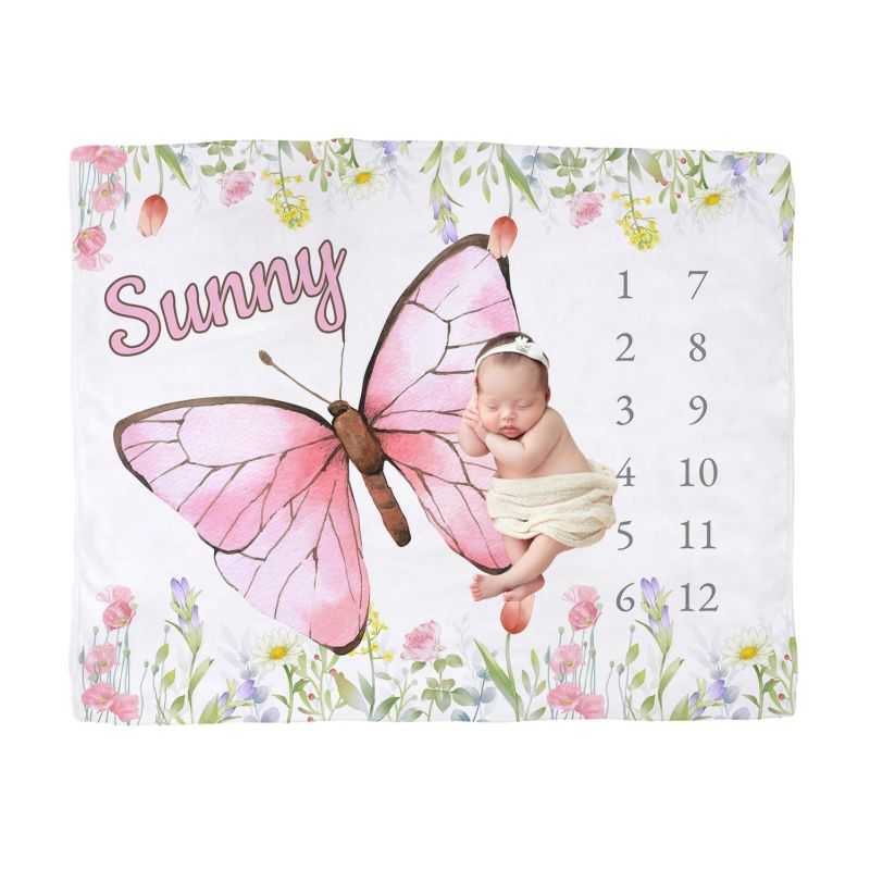 VIKAMA Watercolor Pink Butterf - đánh giá và giá Baby Nursery Pink