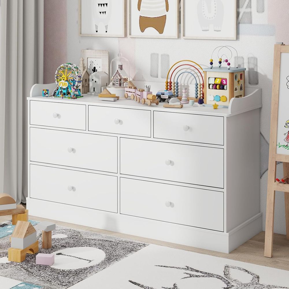 7-Drawer Kids Dresser, Changin - đánh giá và giá Baby Nursery Chest Of Drawers