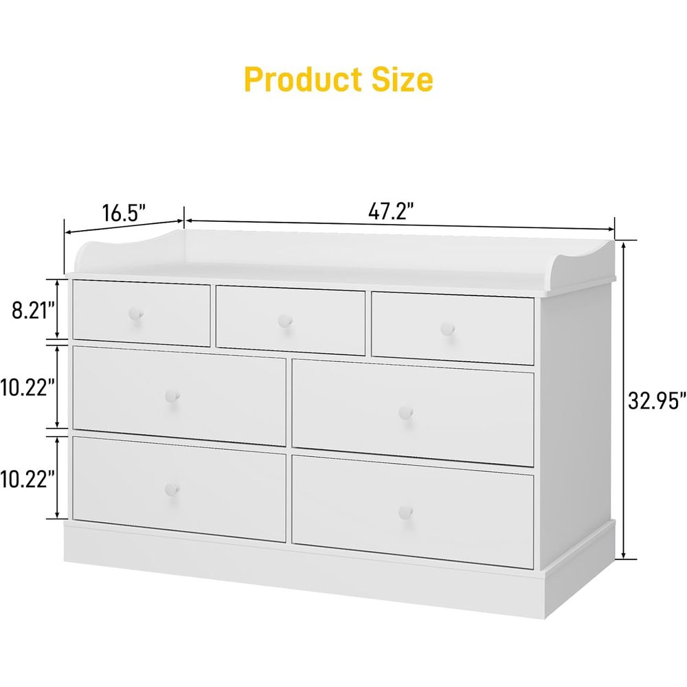 7-Drawer Kids Dresser, Changin - đánh giá và giá Baby Nursery Chest Of Drawers