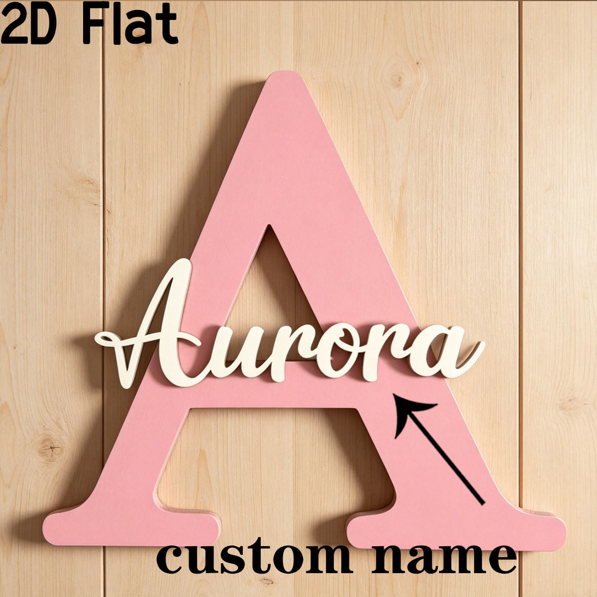 1Pc Custom Pink Alphabet A Woo - đánh giá và giá Baby Nursery Pink