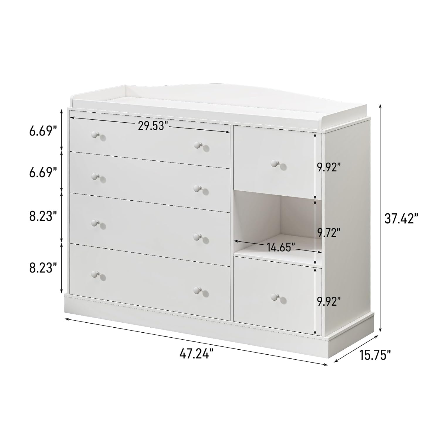 Kids Dresser Cabinet with Shel - đánh giá và giá Baby Nursery Chest Of Drawers