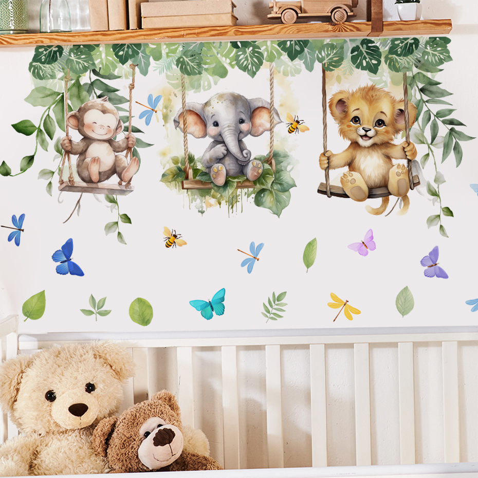 Cartoon Jungle Animals Theme W - đánh giá và giá Baby Nursery Themes Girl