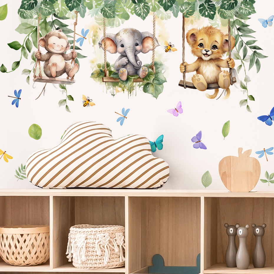 Cartoon Jungle Animals Theme W - đánh giá và giá Baby Nursery Themes Girl