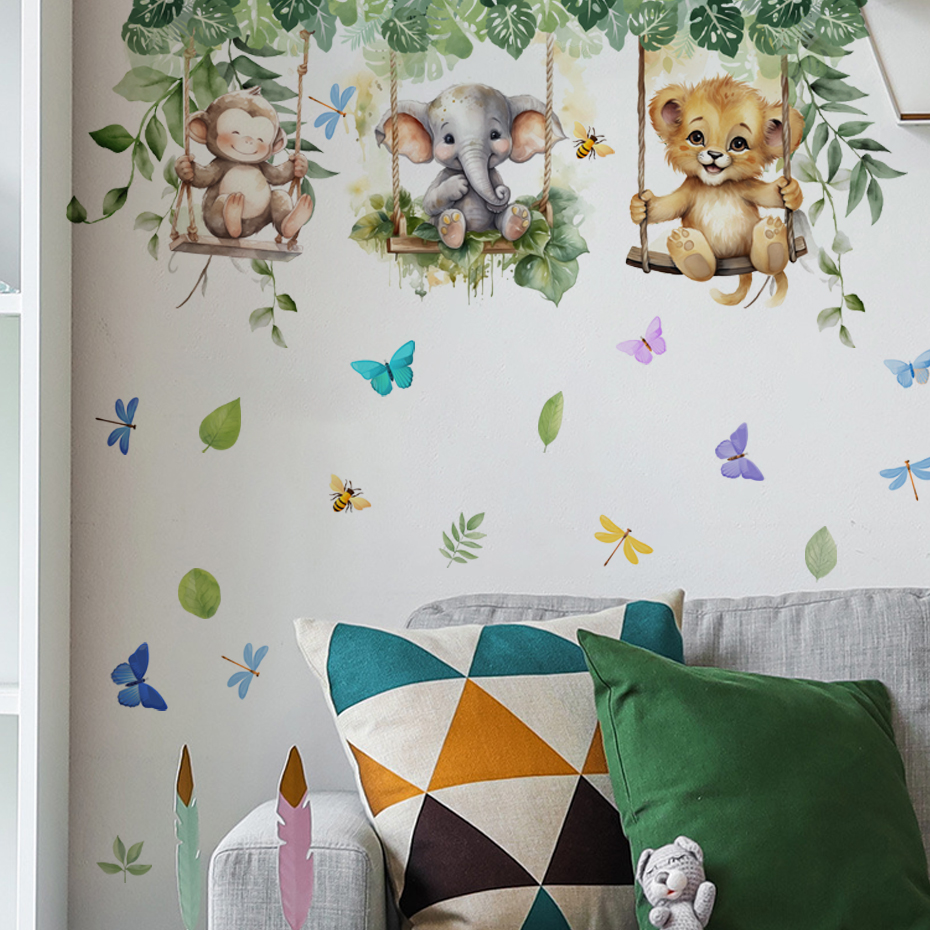Cartoon Jungle Animals Theme W - đánh giá và giá Baby Nursery Themes Girl
