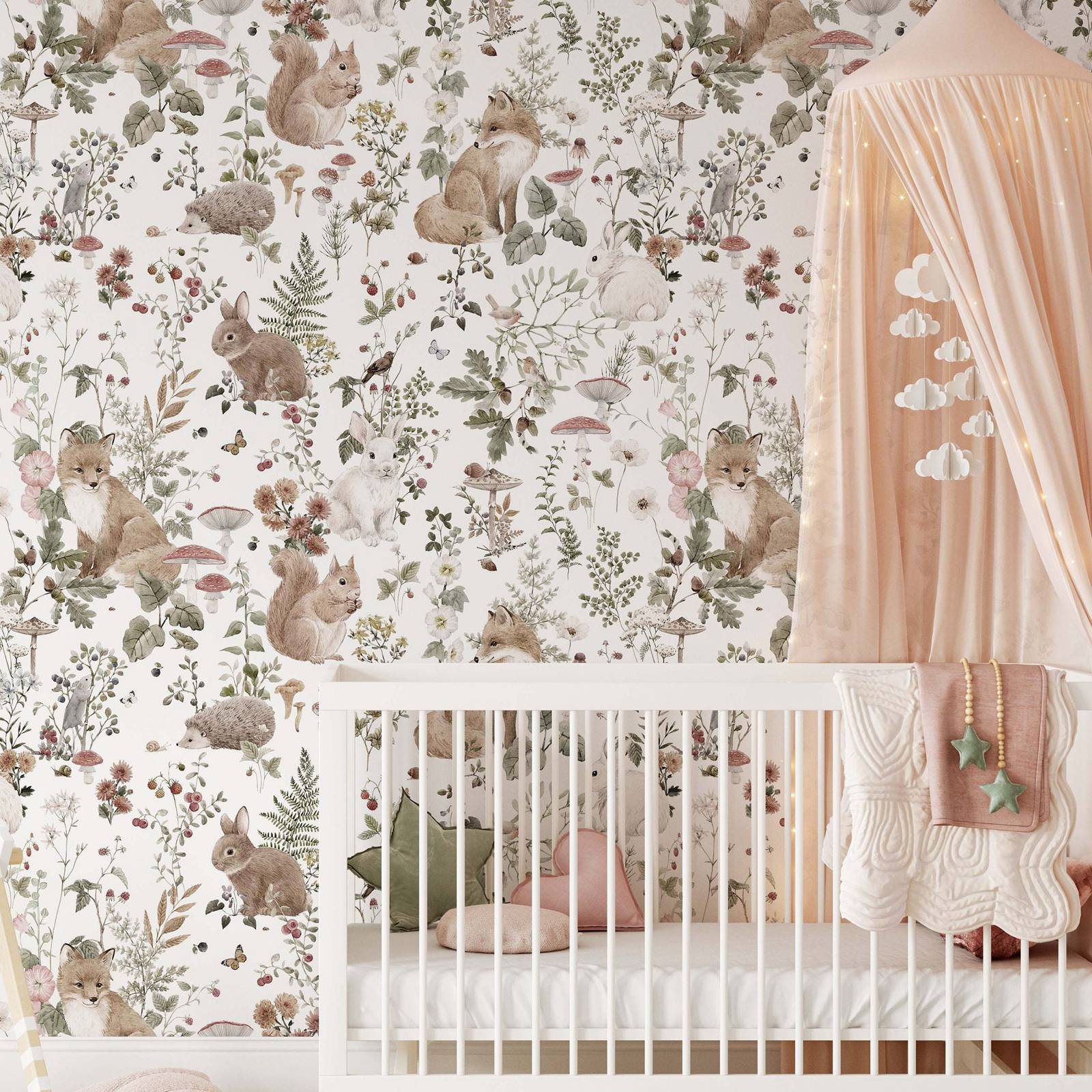 Forest Babies MuraL, Boys Nurs - đánh giá và giá Baby Nursery Vintage