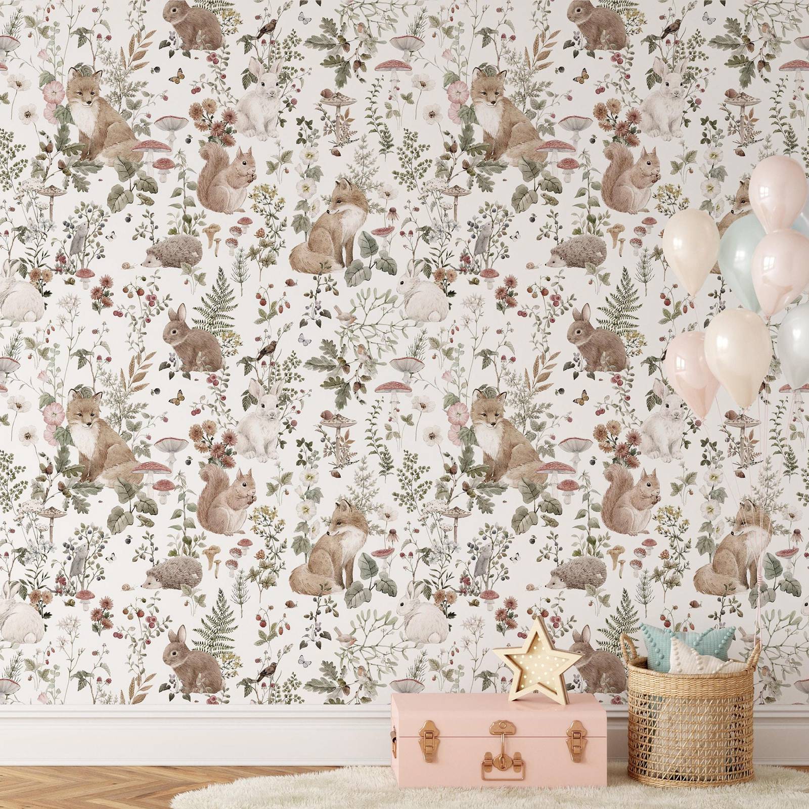 Forest Babies MuraL, Boys Nurs - đánh giá và giá Baby Nursery Vintage