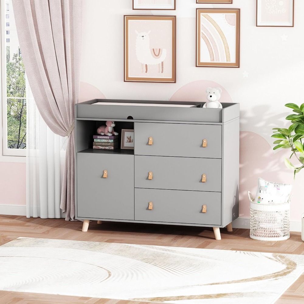 Baby Dresser Changing Table, T - đánh giá và giá Baby Nursery Chest Of Drawers