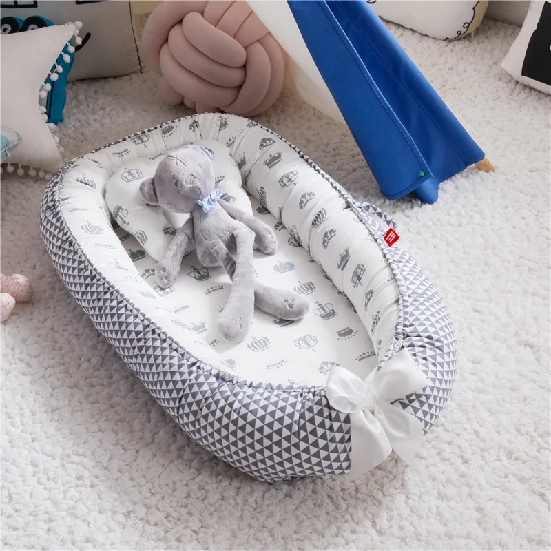 85*50cm Baby Nest Bed with Pil - đánh giá và giá Baby Nursery Cushion