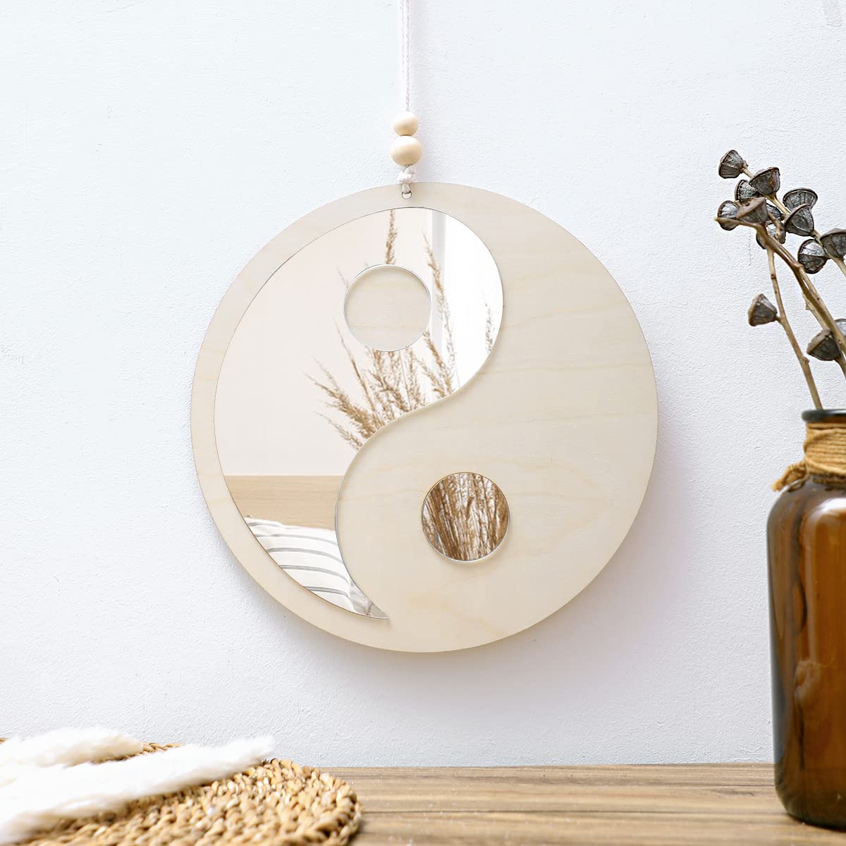 Wooden Mirror Home Decor Boho  - đánh giá và giá Baby Nursery Mirror