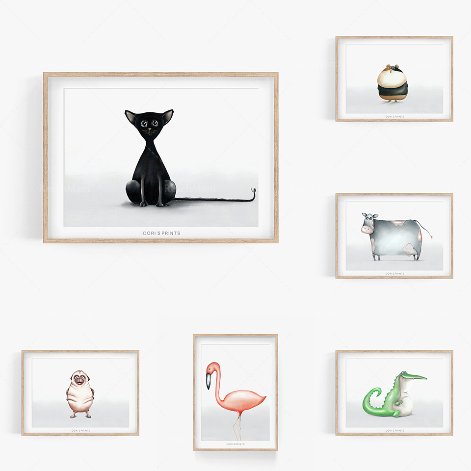 Baby lazy print, safari animal - đánh giá và giá Baby Nursery Mirror