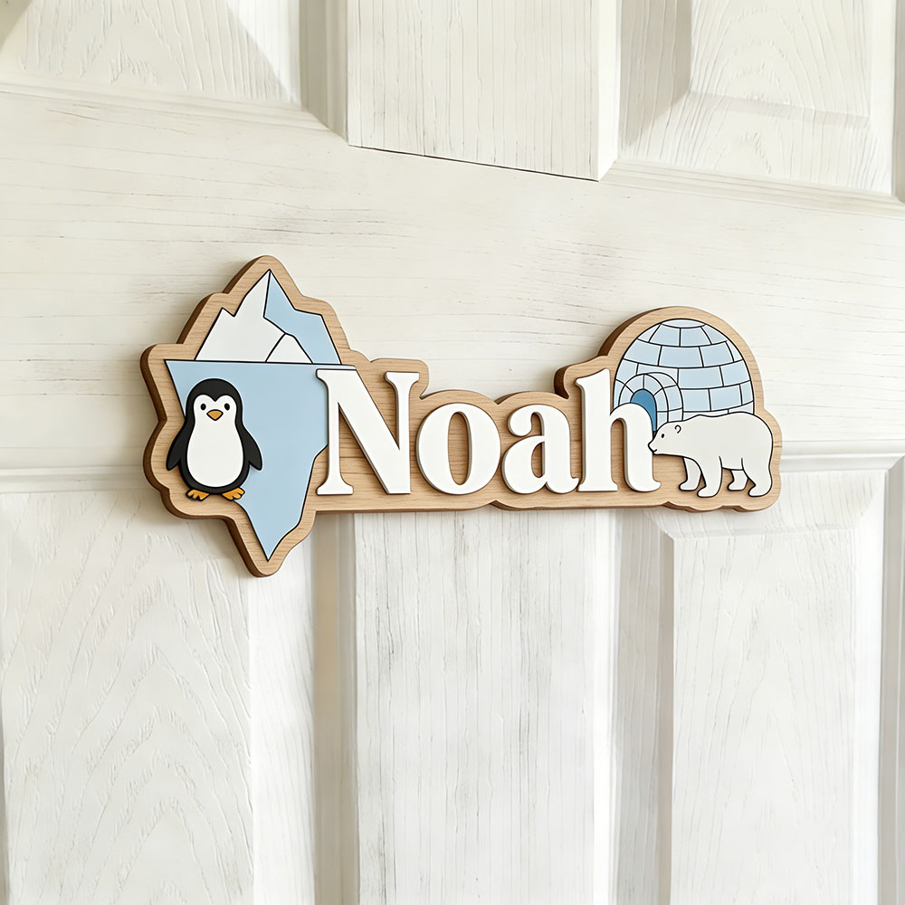 Arctic Penguin & Polar Bear Cu - đánh giá và giá Baby Nursery Decor Boy