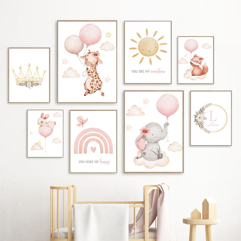 Blush Pink Nursery Wall Art Ba - đánh giá và giá Baby Nursery Pink