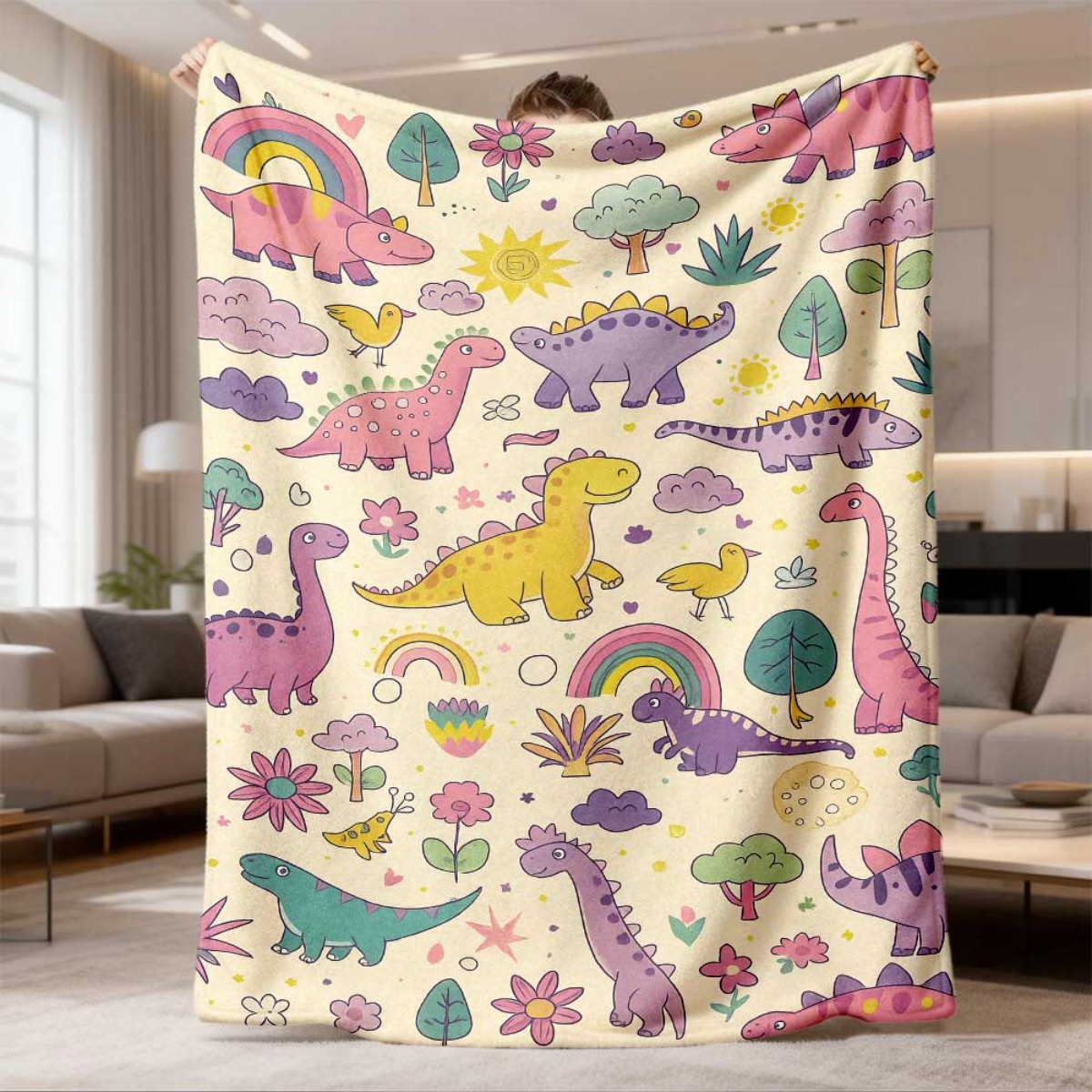 Super Cute Dinosaur Rainbow Th - đánh giá và giá Baby Nursery Themes Girl