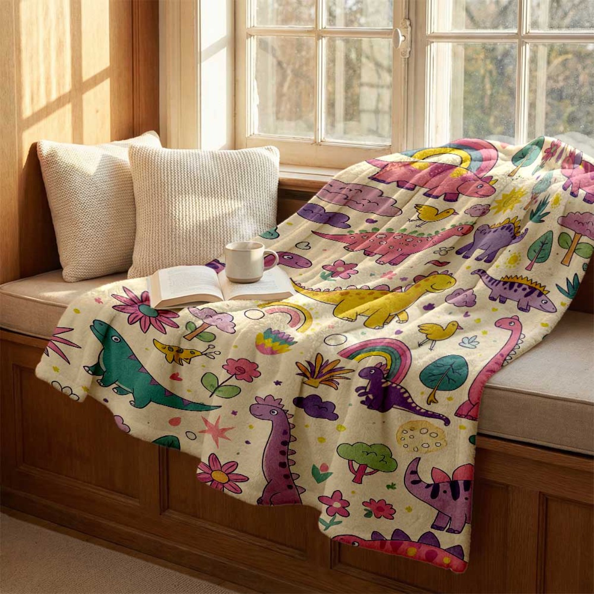 Super Cute Dinosaur Rainbow Th - đánh giá và giá Baby Nursery Themes Girl