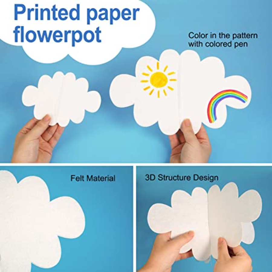 10 PCS 3D Cloud Decorations -  - đánh giá và giá Baby Nursery Ornaments