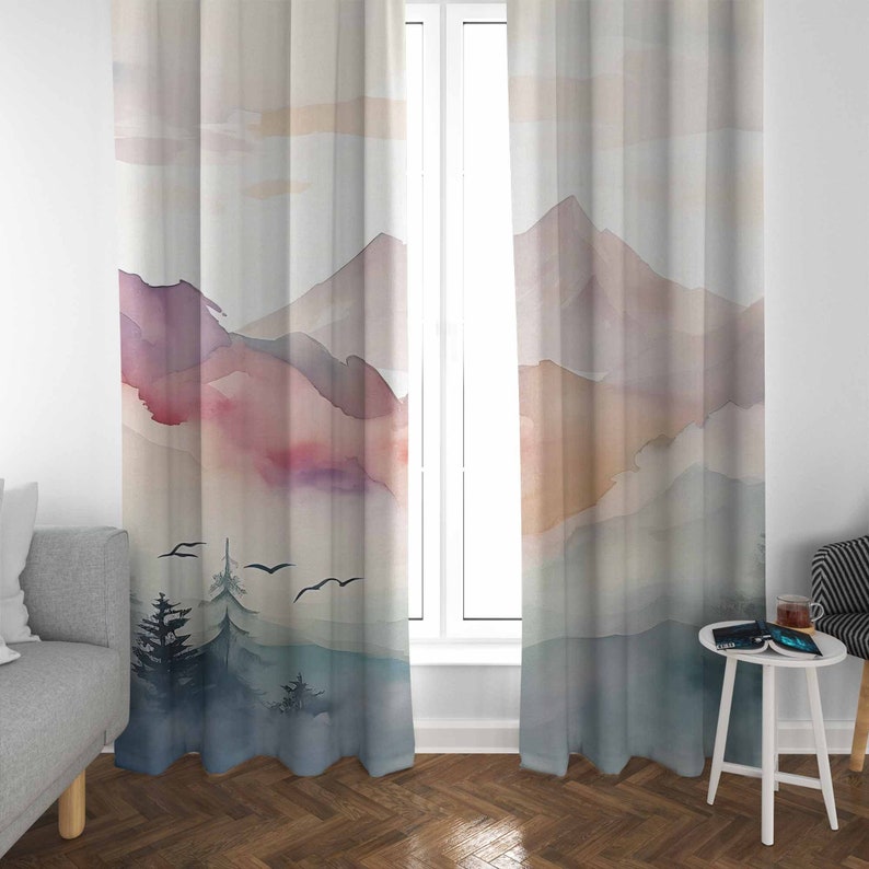Mountain Forest Nursery Curtai - đánh giá và giá Baby Nursery Blackout Curtains