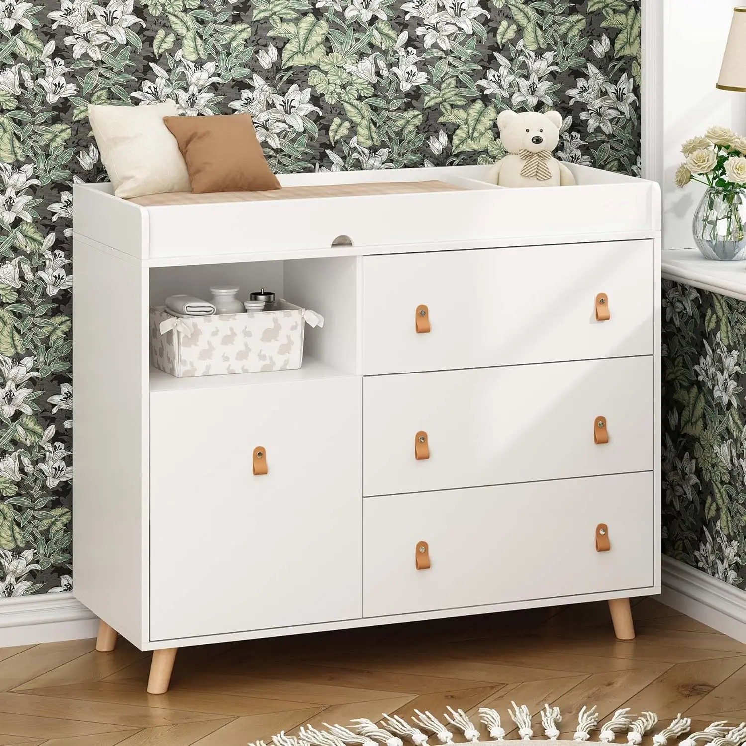 Baby Dresser Changing Table wi - đánh giá và giá Baby Nursery Chest Of Drawers