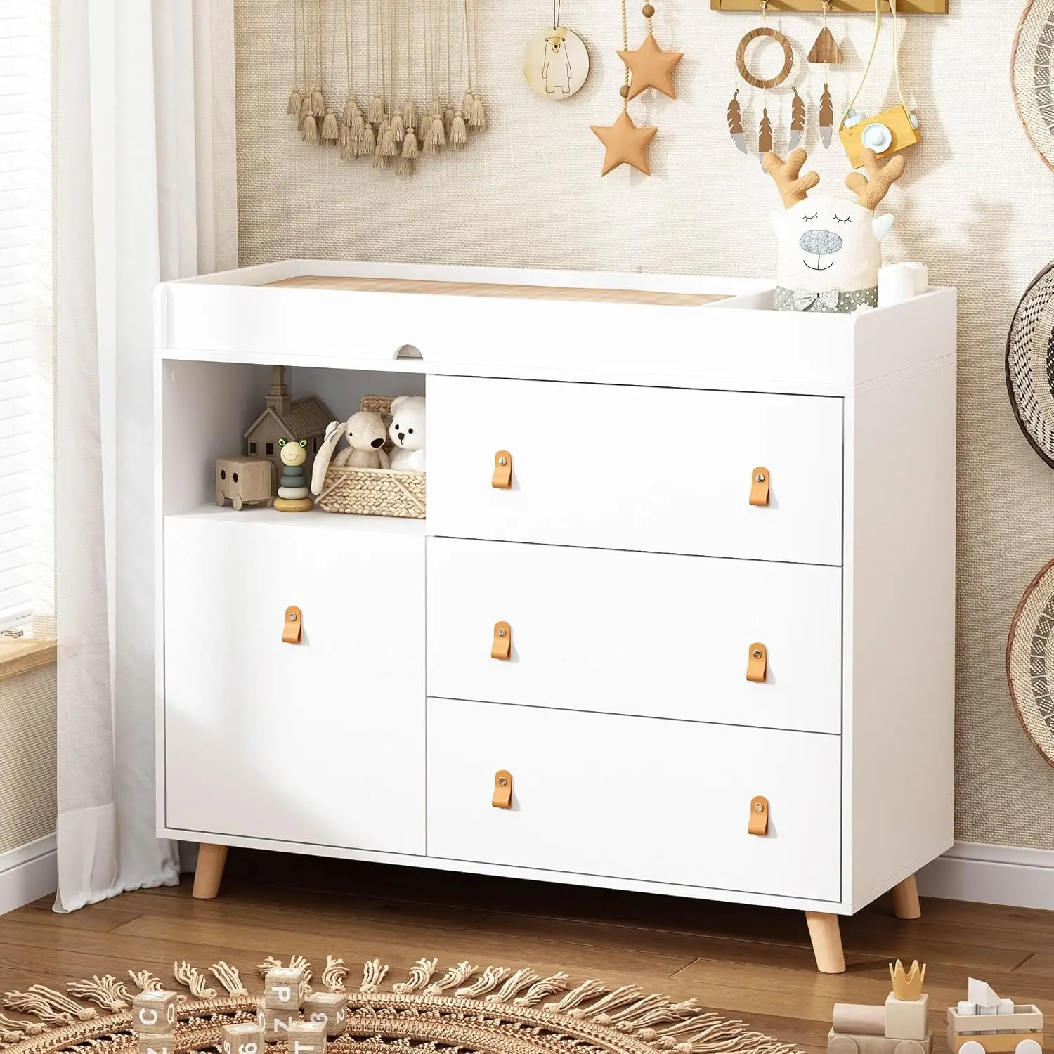 Baby Dresser Changing Table wi - đánh giá và giá Baby Nursery Chest Of Drawers