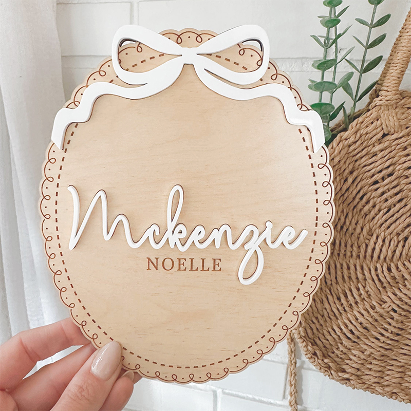 Custom Wooden Baby Name Sign B - đánh giá và giá Baby Nursery Pink