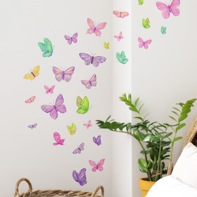 Romantic butterfly Wall Sticke - đánh giá và giá Baby Nursery Wall Mural