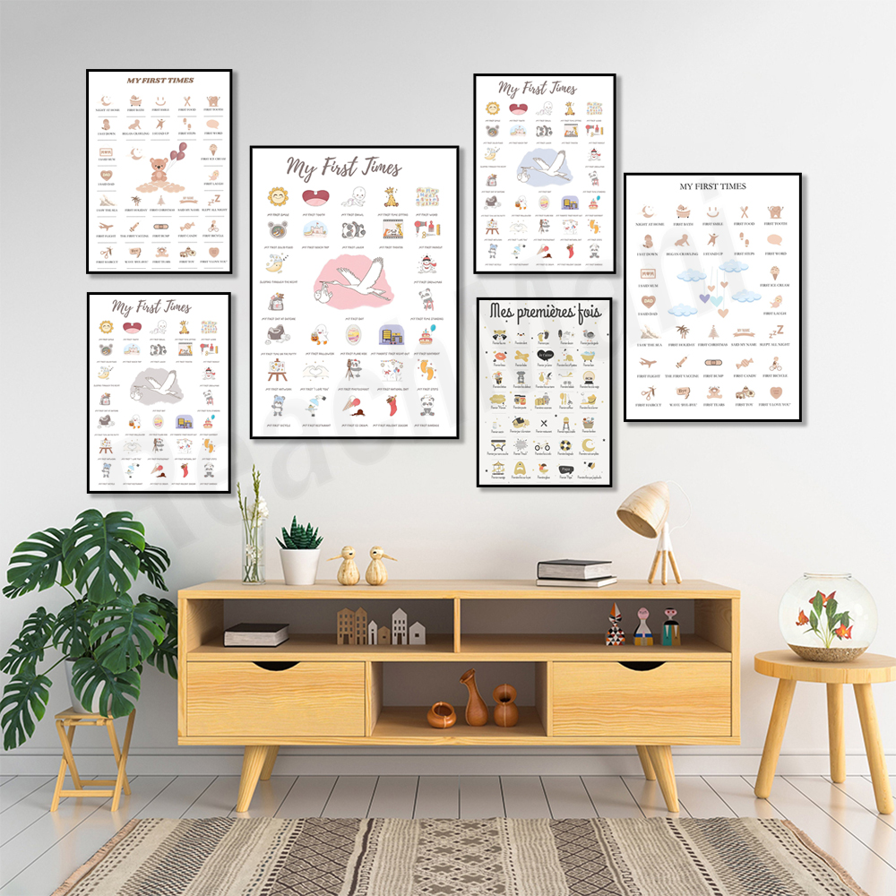 First time baby posters, poste - đánh giá và giá Baby Nursery Mirror