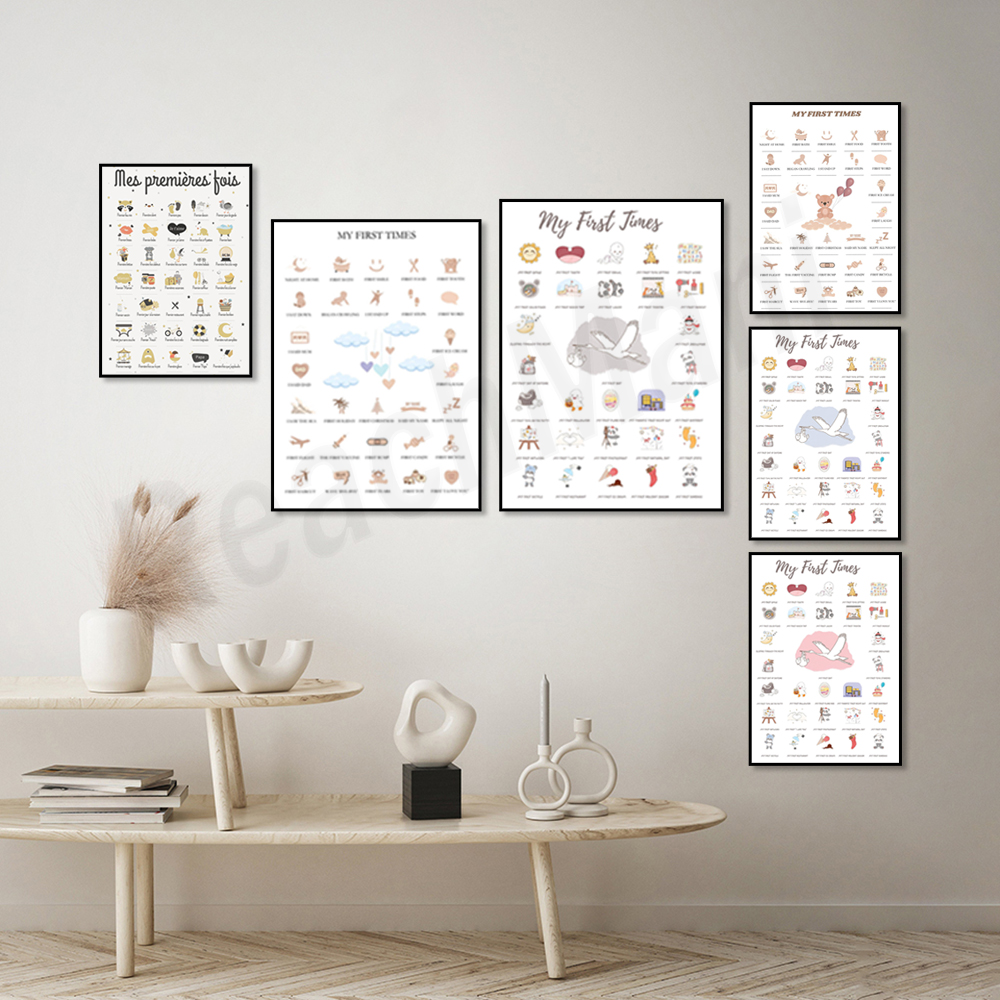 First time baby posters, poste - đánh giá và giá Baby Nursery Mirror