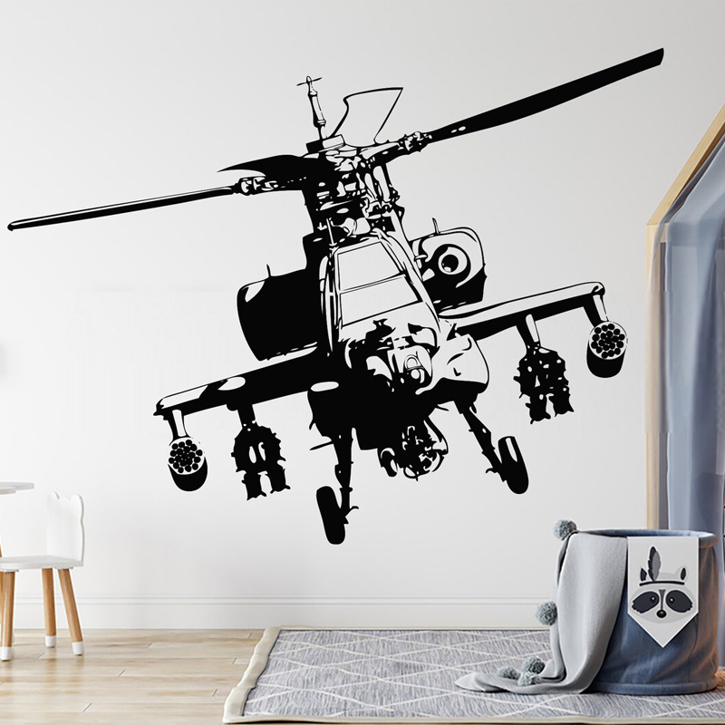 Helicopter Military Wall Decal - đánh giá và giá Baby Nursery Wall Mural