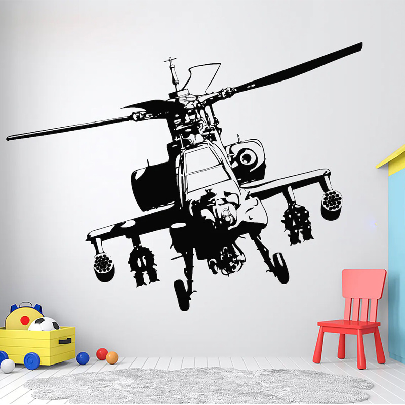 Helicopter Military Wall Decal - đánh giá và giá Baby Nursery Wall Mural