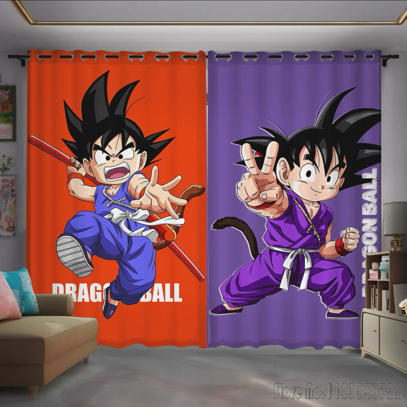 Hot Cool Anime Dragon Ball Wuk - đánh giá và giá Baby Nursery Blackout Curtains