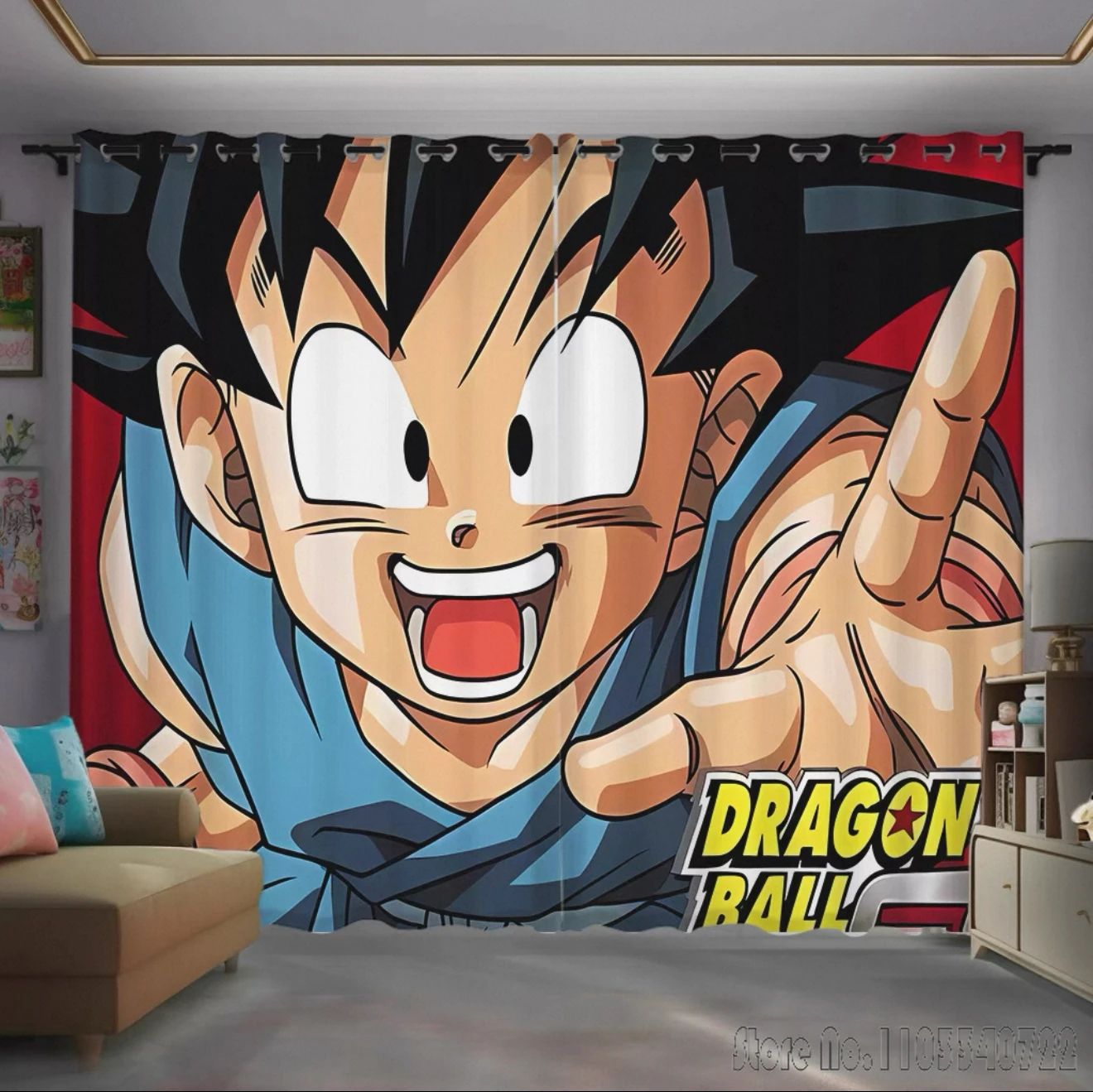 Hot Cool Anime Dragon Ball Wuk - đánh giá và giá Baby Nursery Blackout Curtains