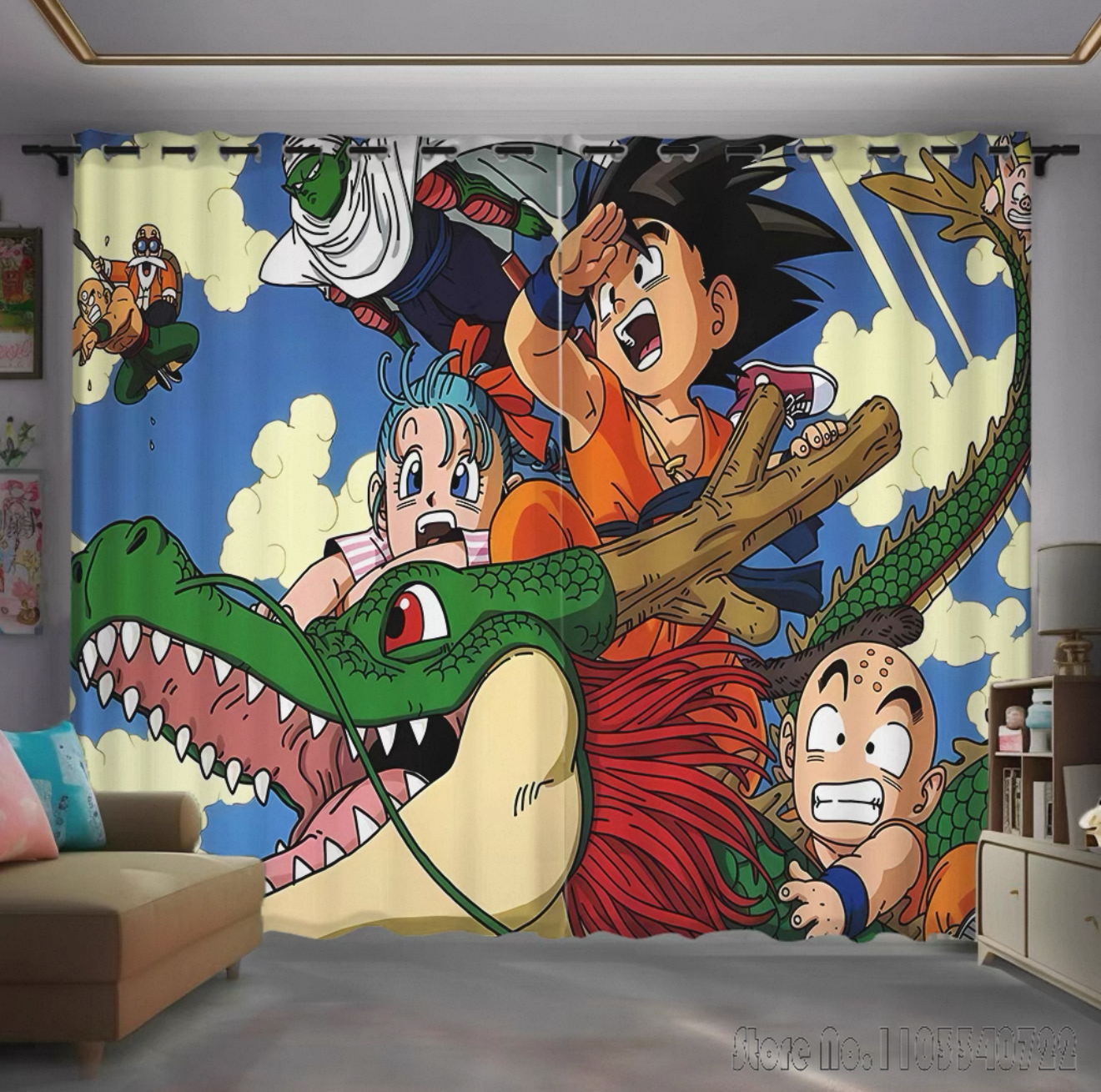 Hot Cool Anime Dragon Ball Wuk - đánh giá và giá Baby Nursery Blackout Curtains