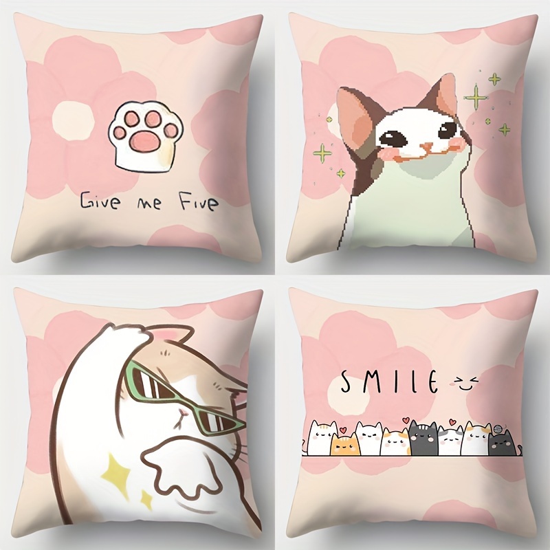 Cute Kawaii Cat Dog Cartoon Pi - đánh giá và giá Baby Nursery Cushion