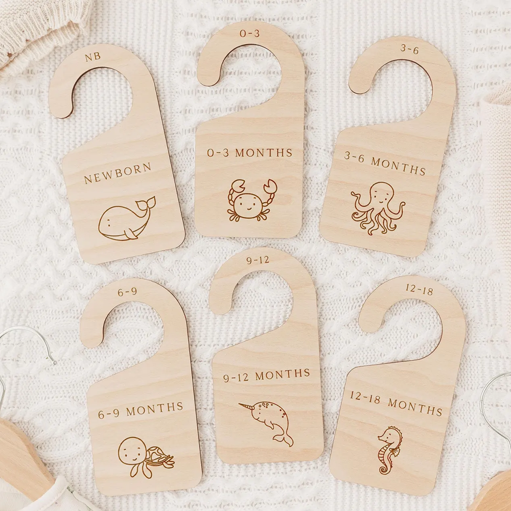 Set of 6 Baby Wardrobe Divider - đánh giá và giá Baby Nursery Ocean Theme