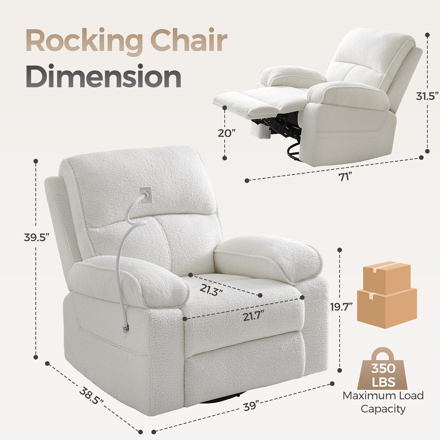 360° Swivel Rocker Recliner Nu - đánh giá và giá Baby Nursery Glider Chair