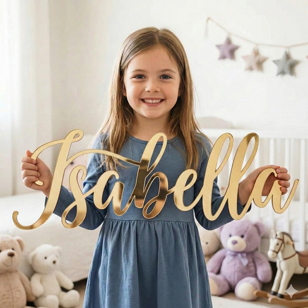 Custom Acrylic Name Sign Choos - đánh giá và giá Baby Nursery Mirror
