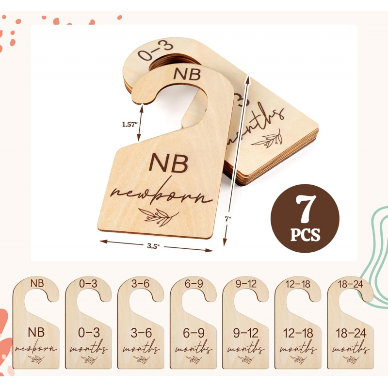 7PCS/SET Baby Closet Dividers  - đánh giá và giá Closet Organizer Baby